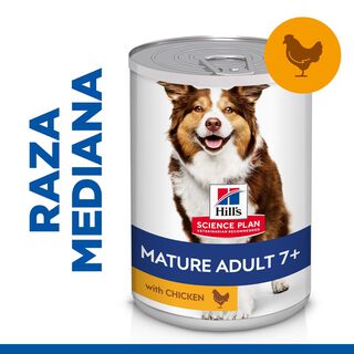 Hill's Science Plan Mature 7+ Adult pollo lata para perros